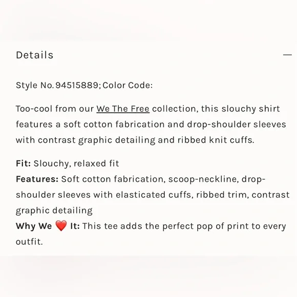 Free People All My Heart Embroidered Tee Size We The Free - Picture 12 of 14